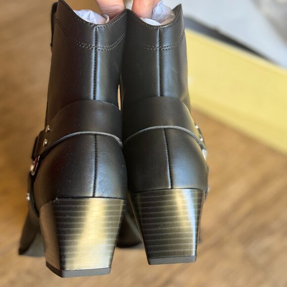 New Open Edit Edenzo-Lea Boots Women's Size 8 M Black Cowgirl Booties Pointy Toe - Picture 5 of 11